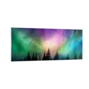 Quadro em vidro - Magia branca - 100x40 cm