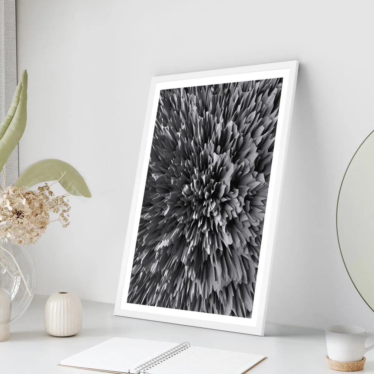 Pôster em moldura branca - Não pode ficar mais difícil do que isso - 61x91 cm