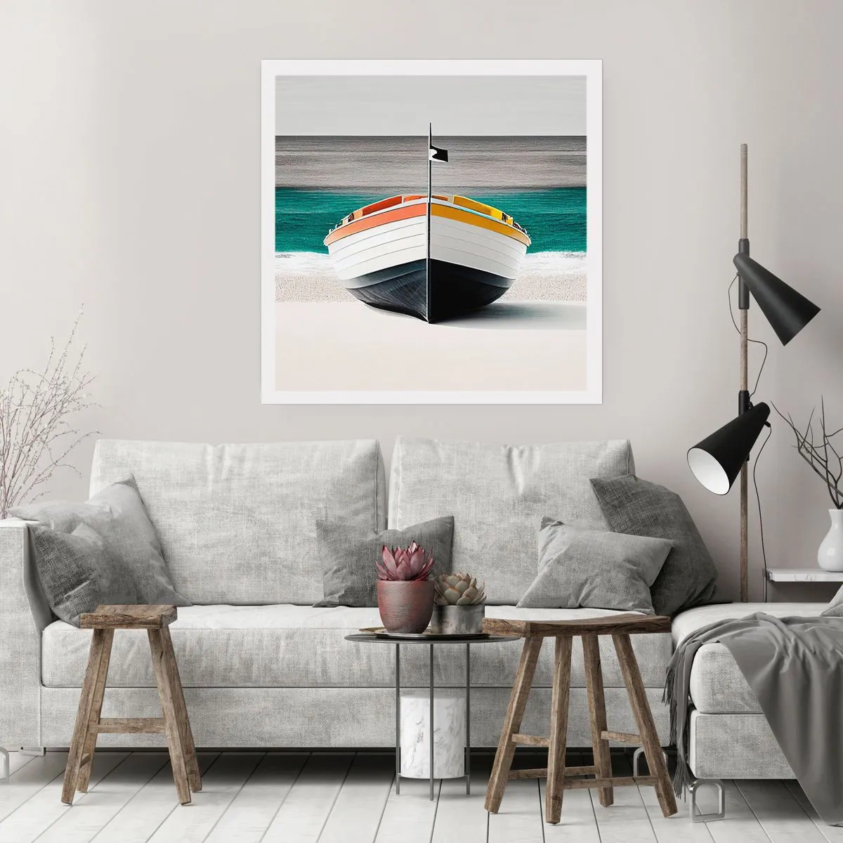 Pôster - No seu lugar - 40x40 cm