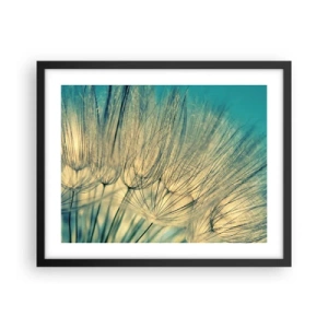 Pôster com moldura preta - À espera do vento - 50x40 cm