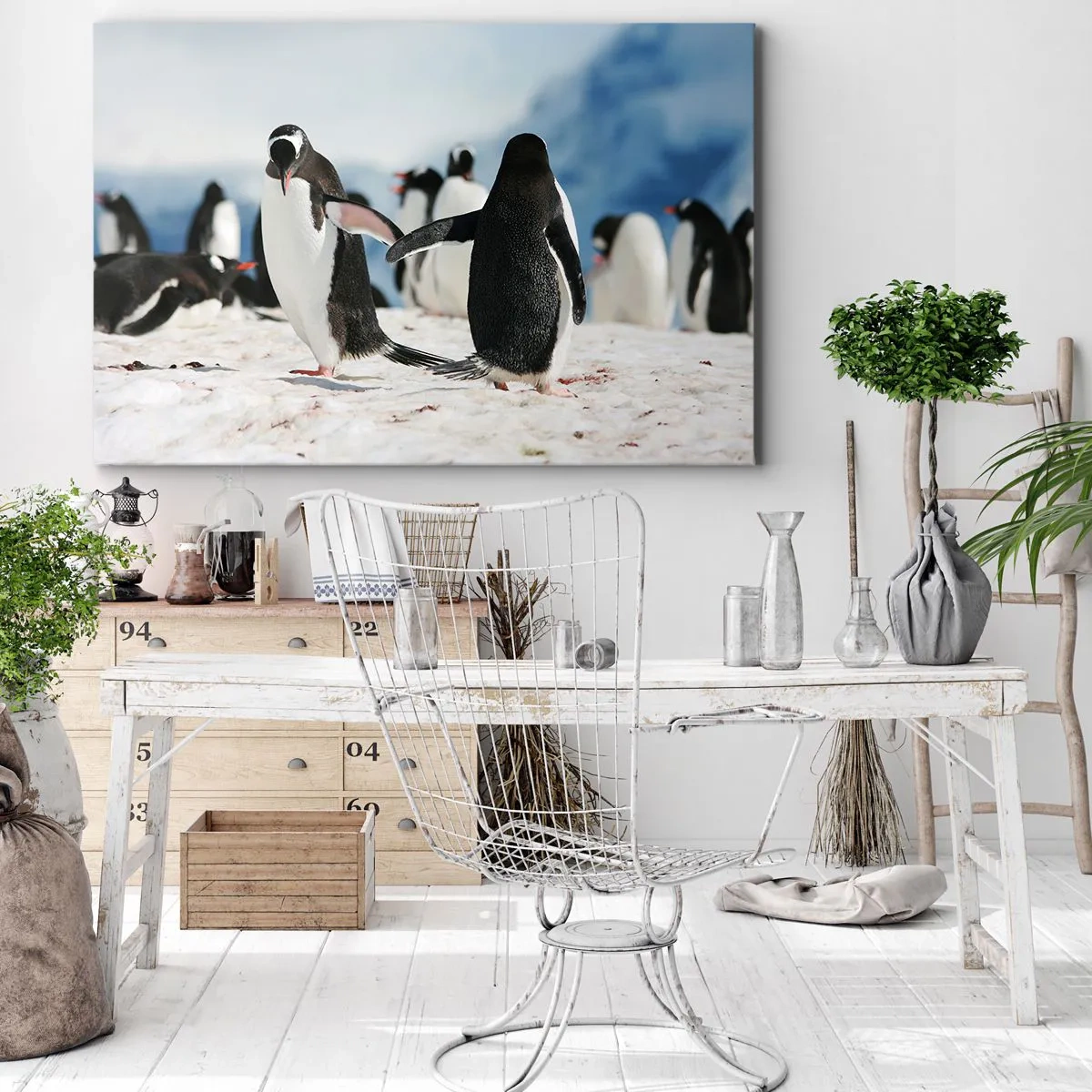 Quadro em tela - Dança na neve - 120x80 cm