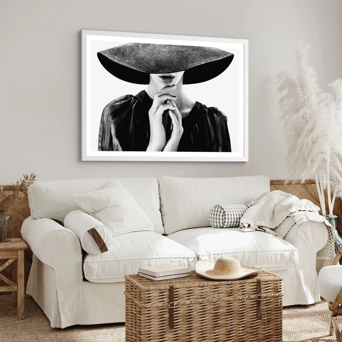 Pôster em moldura branca - Beleza escondida - 40x30 cm