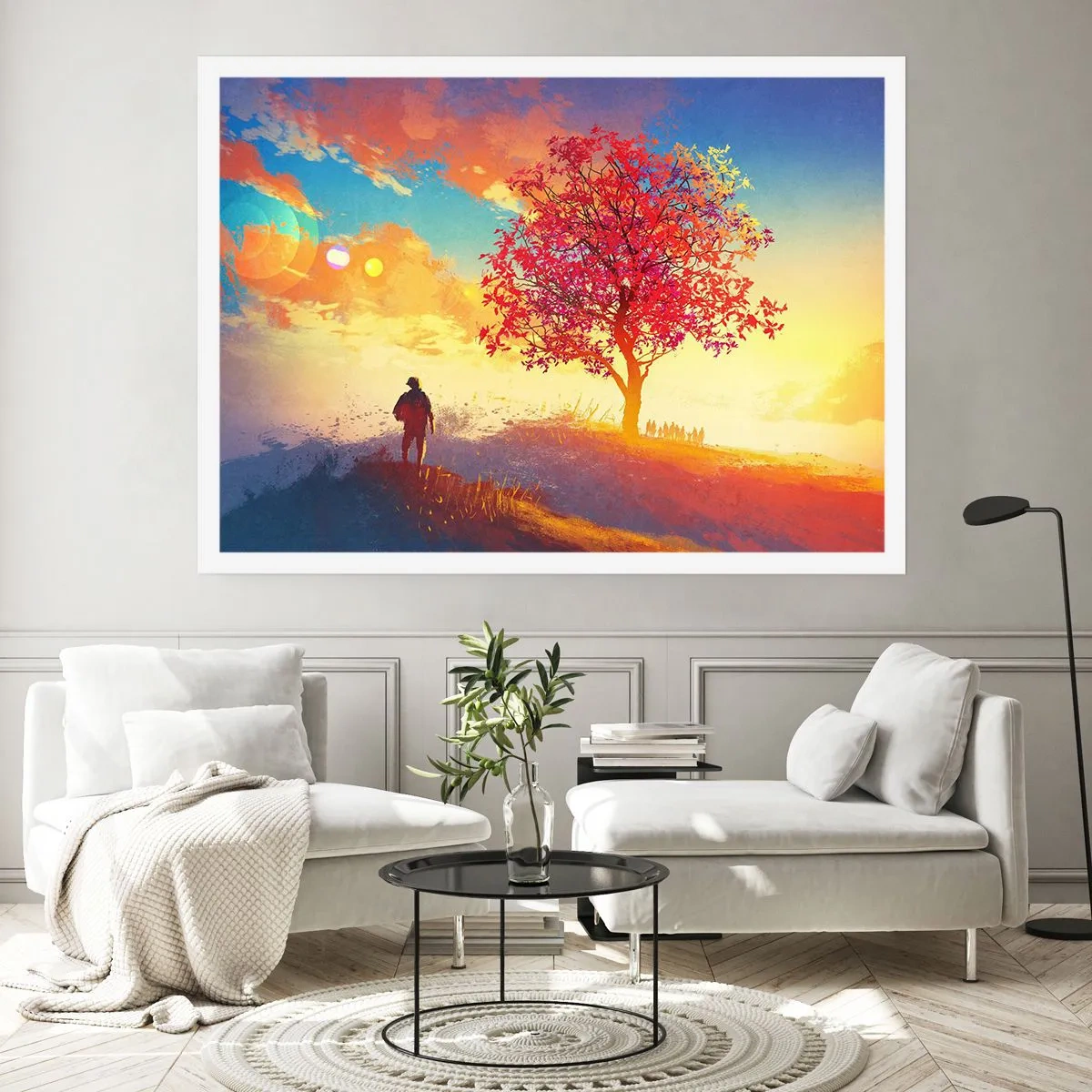 Pôster - O peregrino no seu destino - 100x70 cm