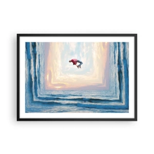 Pôster com moldura preta - Para outra dimensão - 70x50 cm