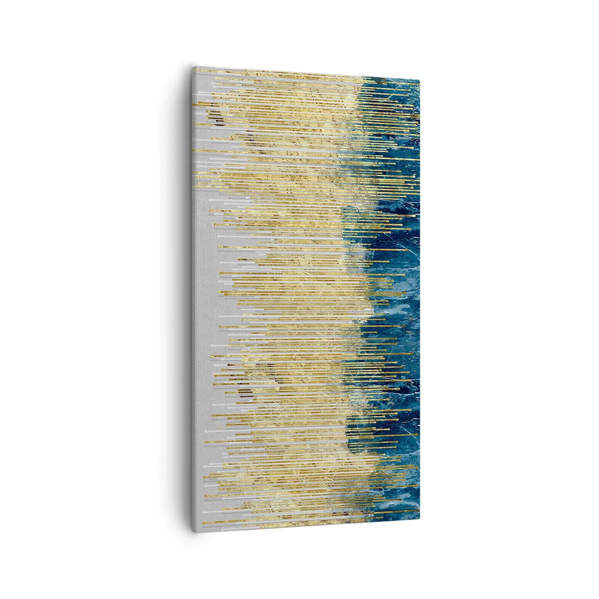 Quadro em tela - Borda dourada - 55x100 cm