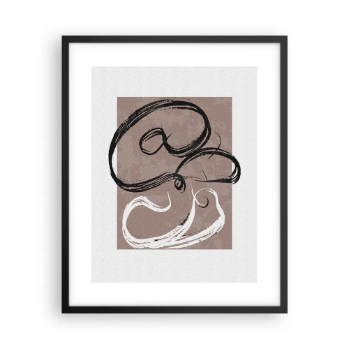 Pôster com moldura preta - Composição – a busca pela plenitude - 40x50 cm