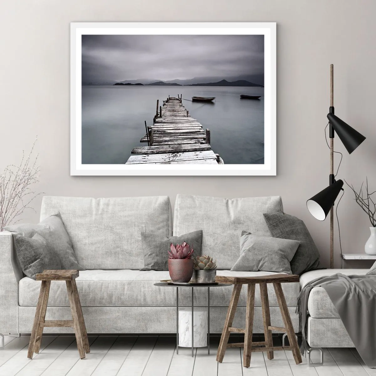 Pôster em moldura branca - Amanhã pode ir - 100x70 cm