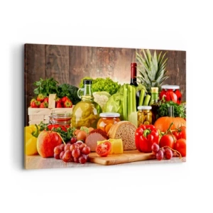 Quadro em tela - Defumados, cozidos, em conserva - 120x80 cm