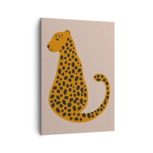Quadro em tela - A estampa de leopardo está na moda - 50x70 cm