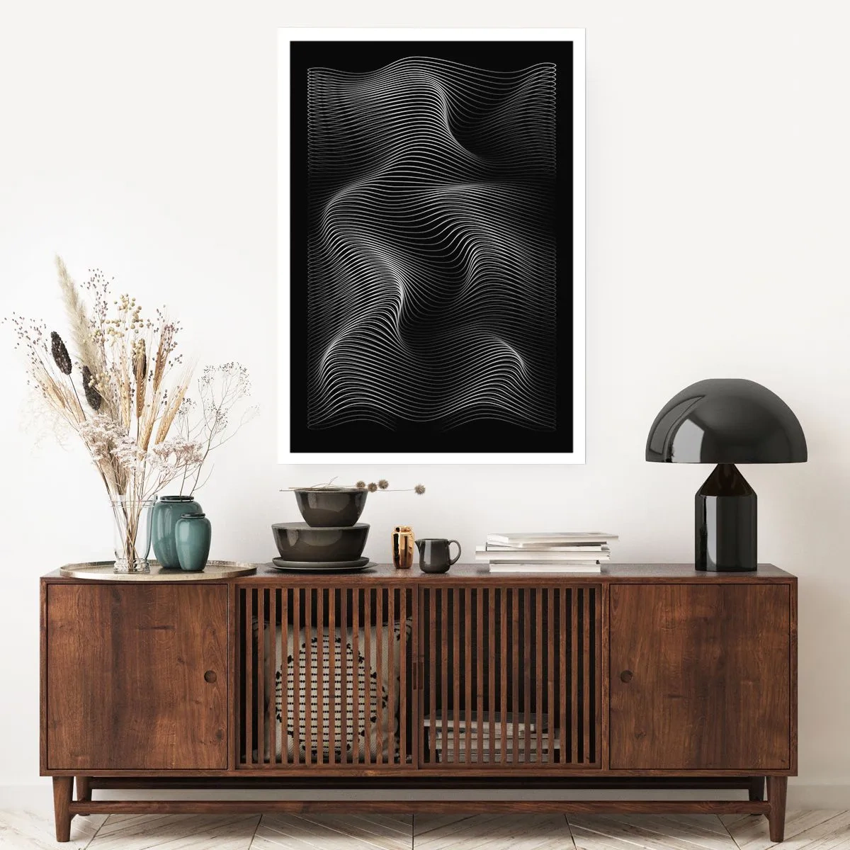 Pôster - Dança de luz no espaço - 70x100 cm