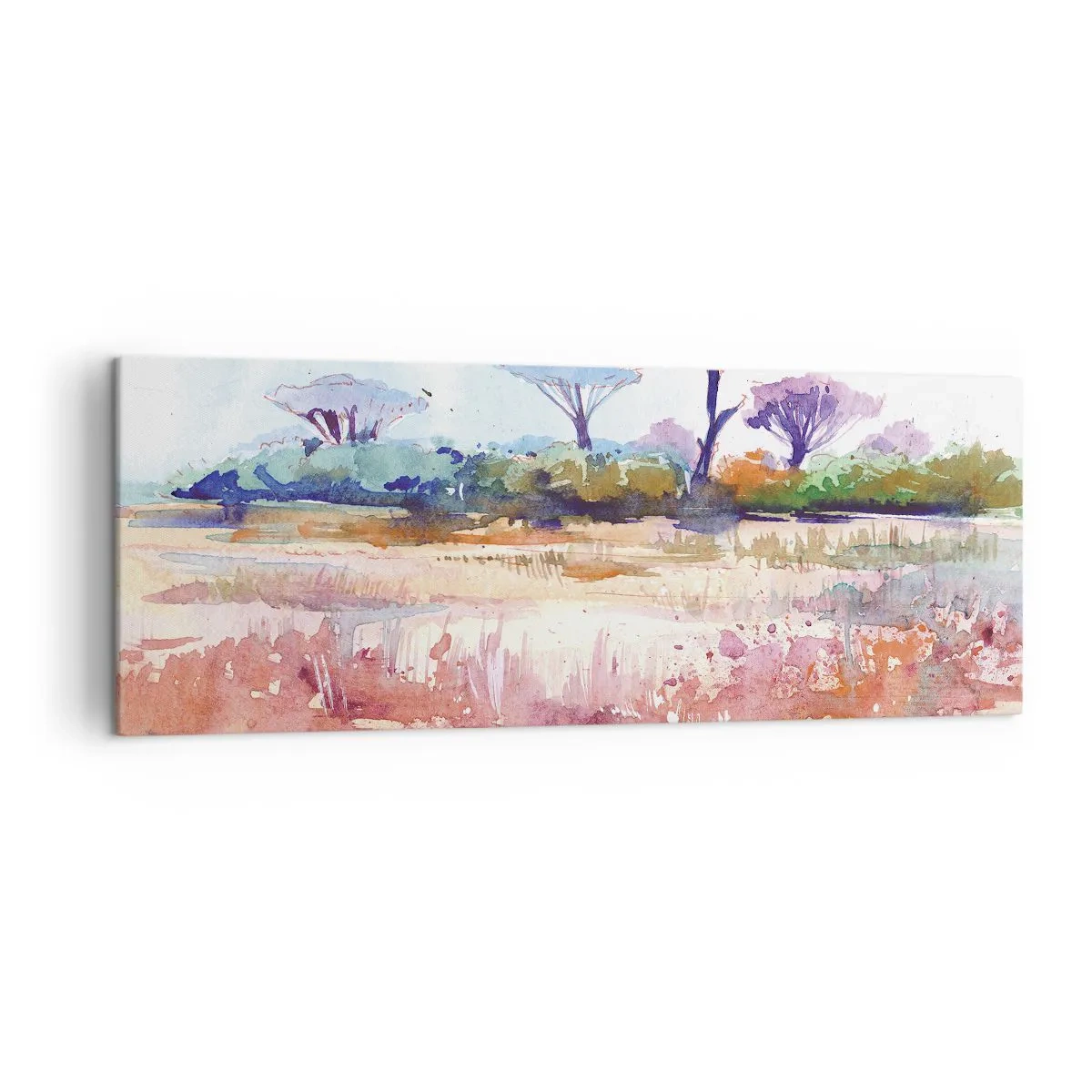 Quadro em tela - Cores da savana - 140x50 cm
