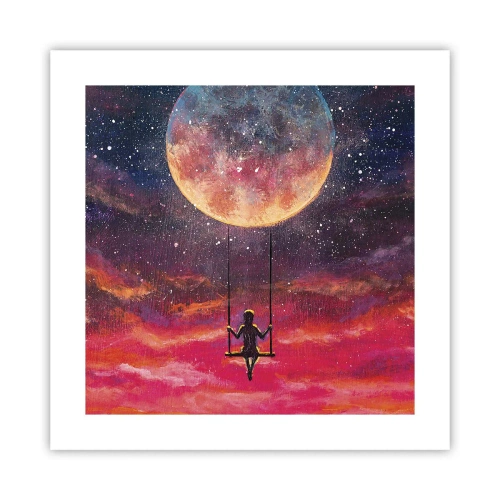 Pôster - Balanço nas nuvens - 40x40 cm