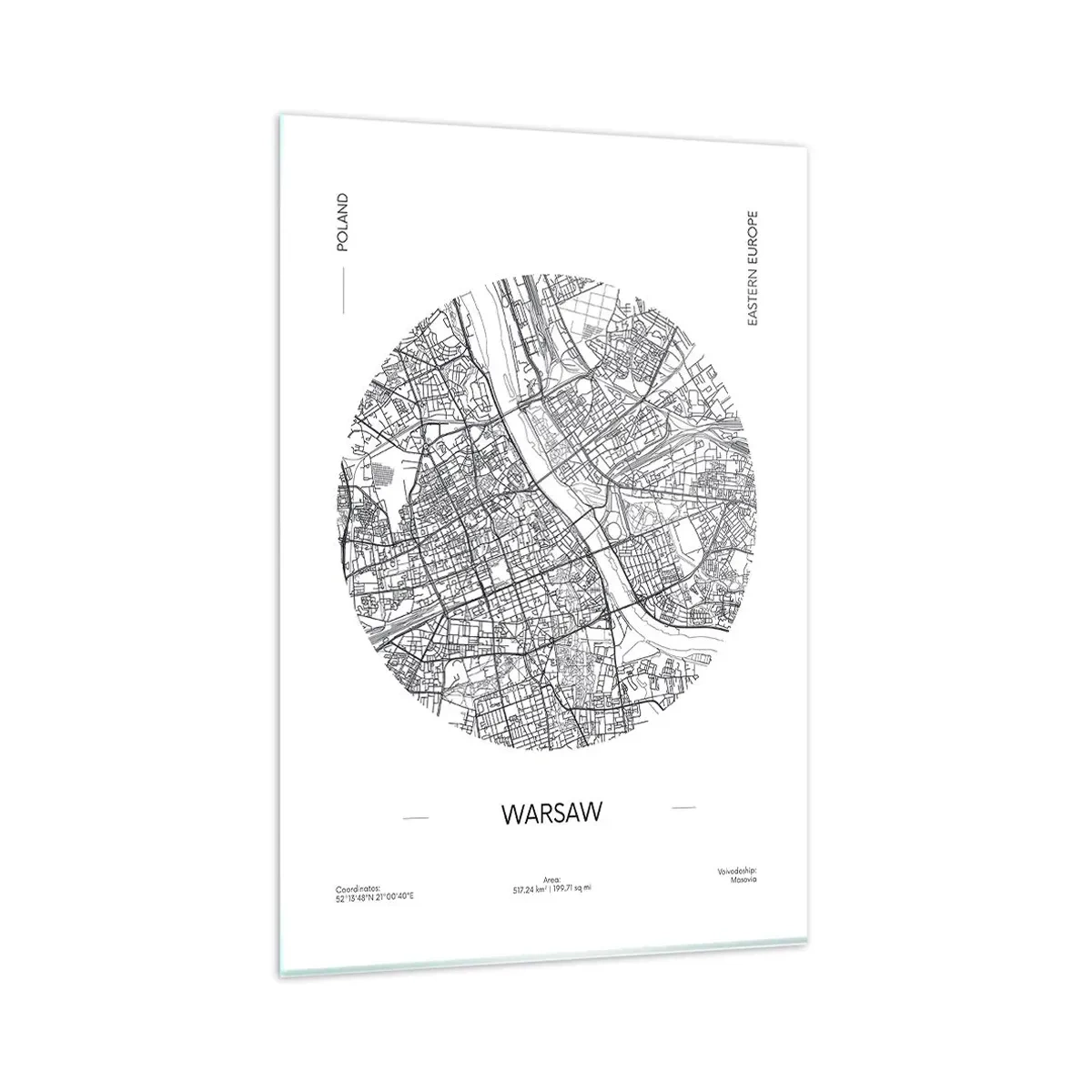 Quadro em vidro - Anatomia de Varsóvia - 80x120 cm