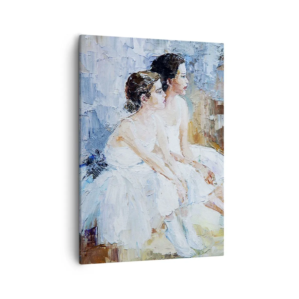 Quadro em tela - O descanso dos jovens cisnes - 50x70 cm