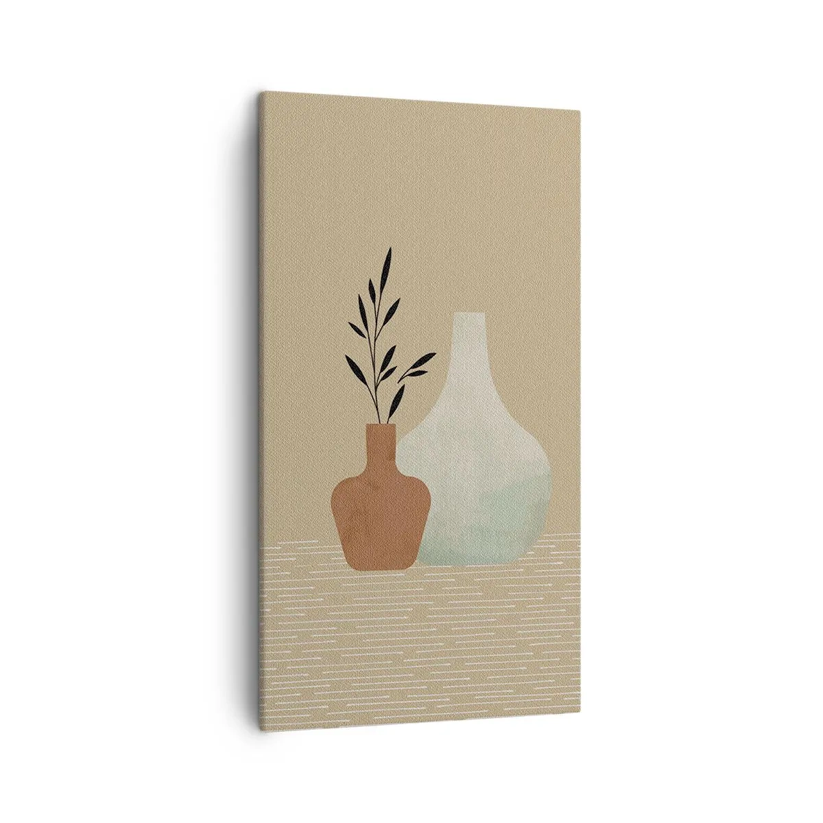 Quadro em tela - O vaso e sua ideia - 45x80 cm