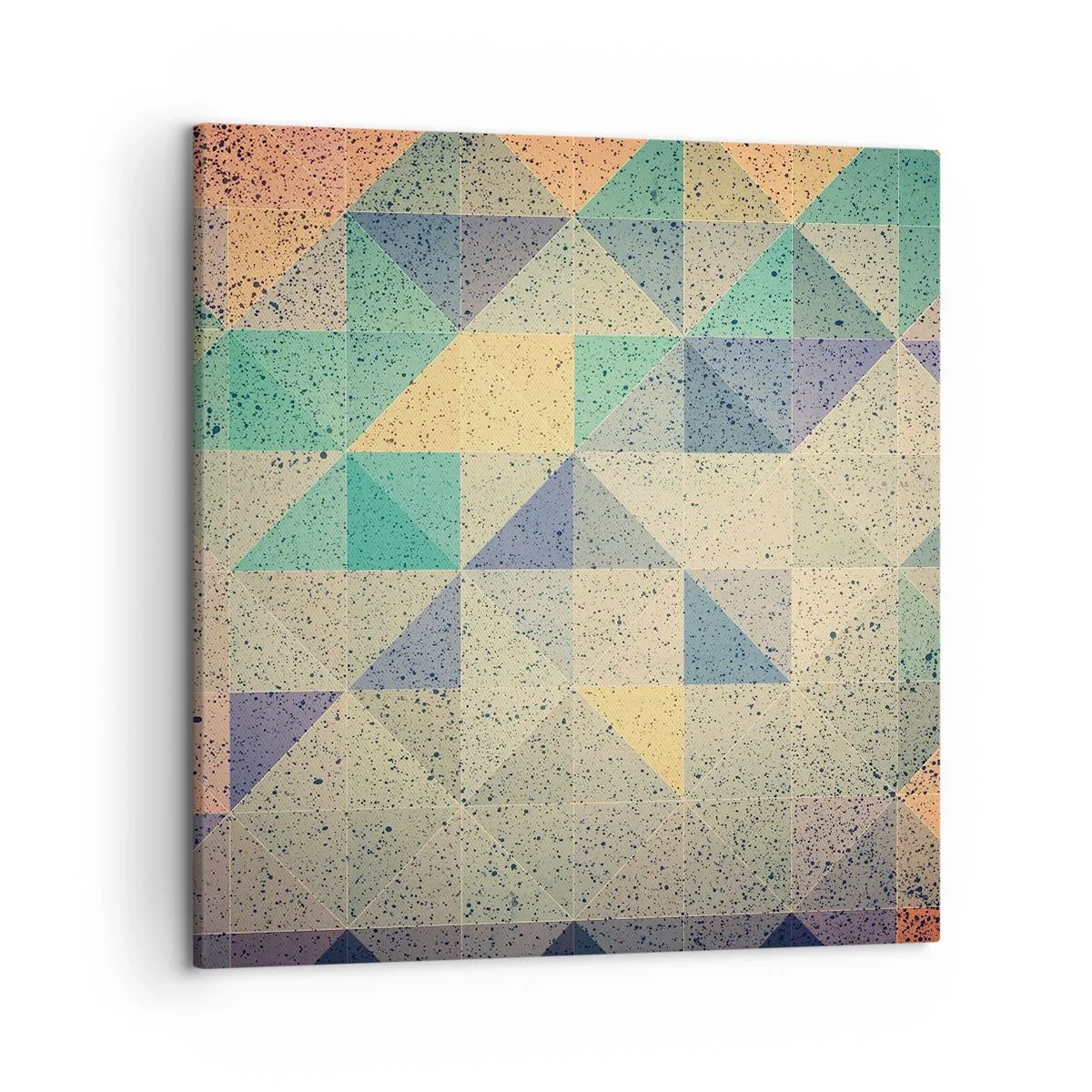 Quadro em tela - República dos triângulos - 50x50 cm