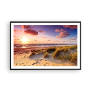 Pôster com moldura preta - Ar com cheiro de verão - 91x61 cm