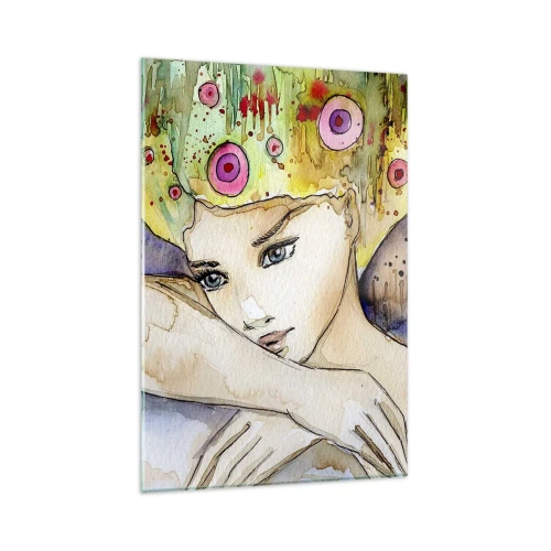 Quadro em vidro - Princesa borboleta - 80x120 cm