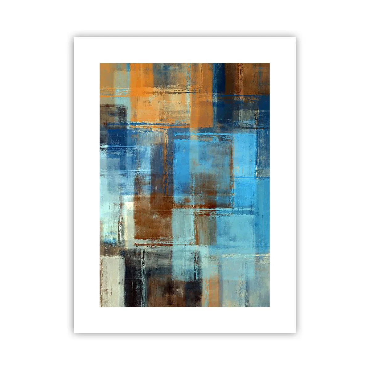 Pôster - Através da cortina azul - 30x40 cm