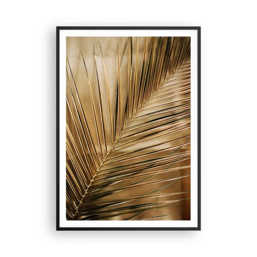 Pôster com moldura preta - Colunata natural - 70x100 cm