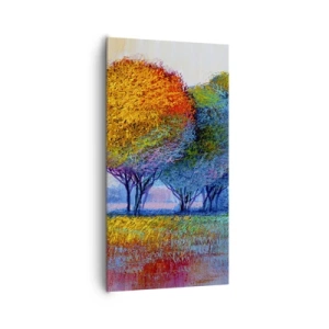 Quadro em tela - Um amontoado de cores lascivas - 65x120 cm