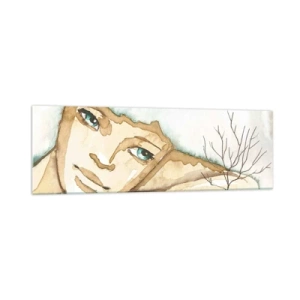 Quadro em vidro - A árvore da poesia cresce do silêncio - 160x50 cm