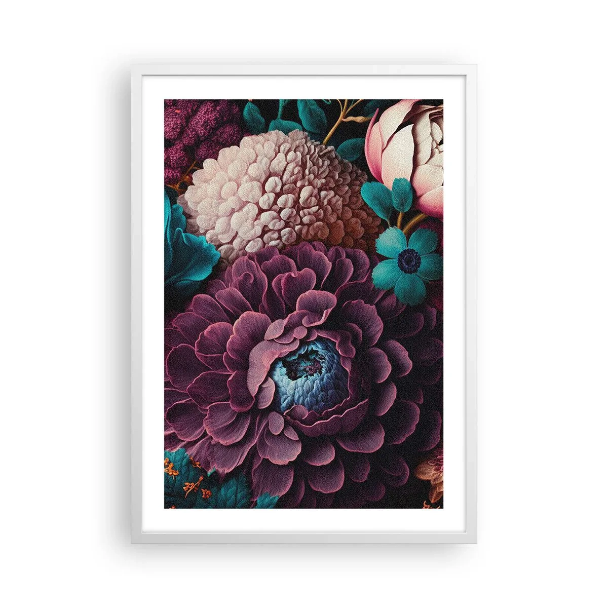 Pôster em moldura branca - Natureza em abundância - 50x70 cm