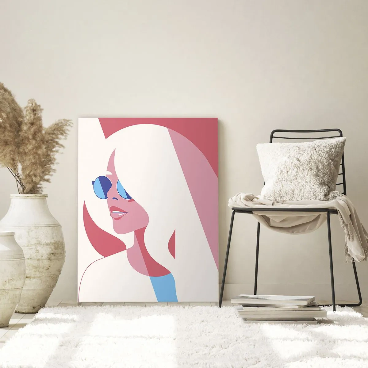 Quadro em vidro - Era uma loira... - 50x70 cm