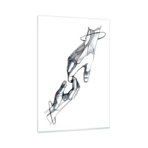 Quadro em vidro - Um bom gesto - 80x120 cm