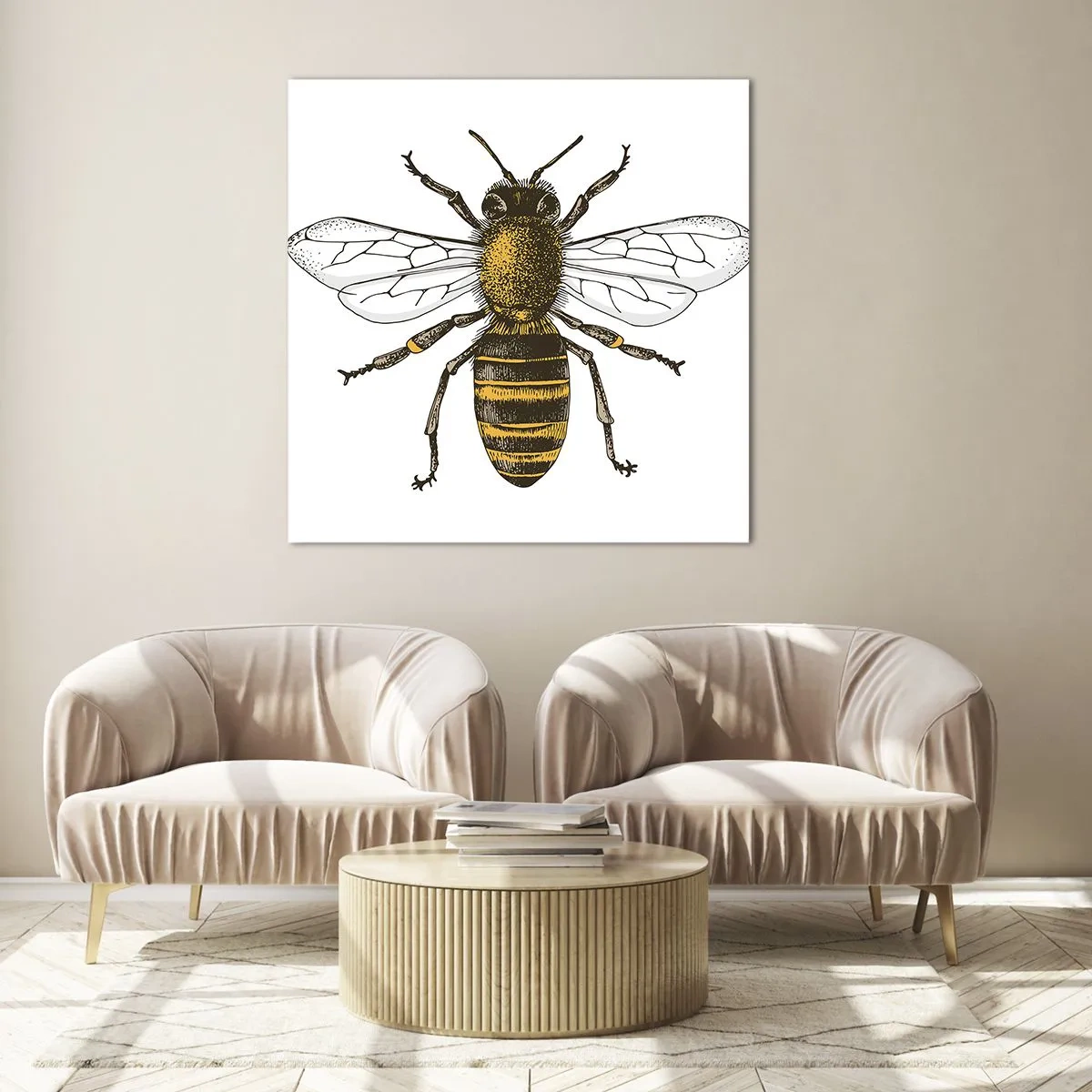 Quadro em vidro - Linda e boa - 60x60 cm