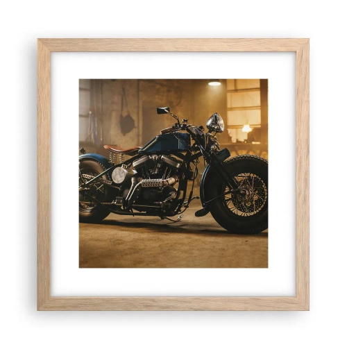 Pôster com moldura de carvalho claro - Tudo posso - 30x30 cm