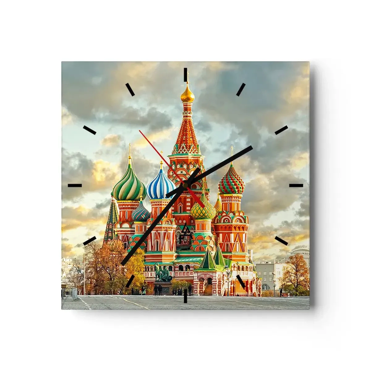 Relógio de parede - Relógio em vidro - Nem mesmo a Disney teria inventado - 40x40 cm