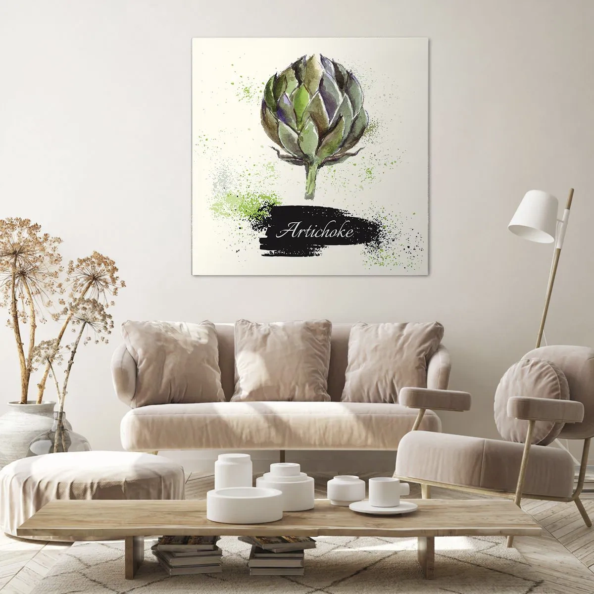 Quadro em tela - Viva os vegetais! - 50x50 cm