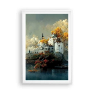 Pôster em moldura branca - O começo de uma história romântica - 61x91 cm