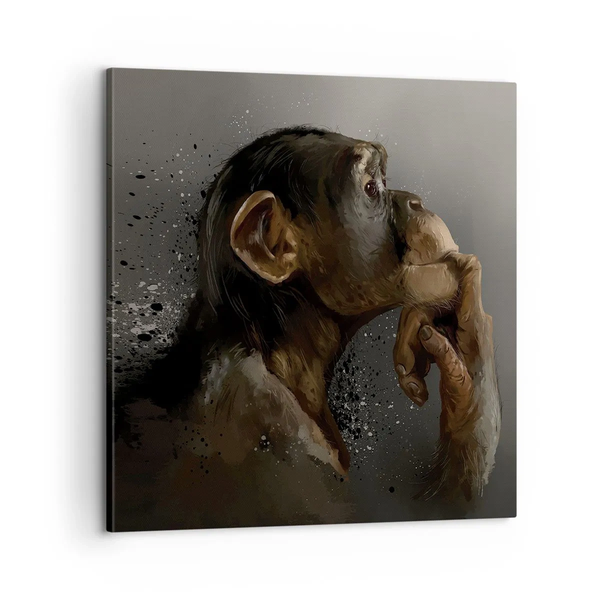 Quadro em tela - Certamente um pensador - 60x60 cm