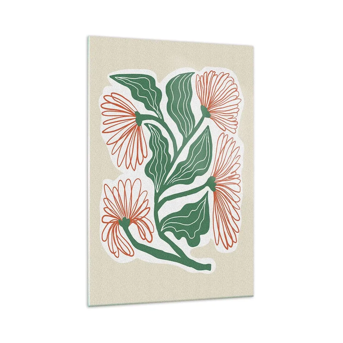 Quadro em vidro - Folclórico e moderno - 70x100 cm