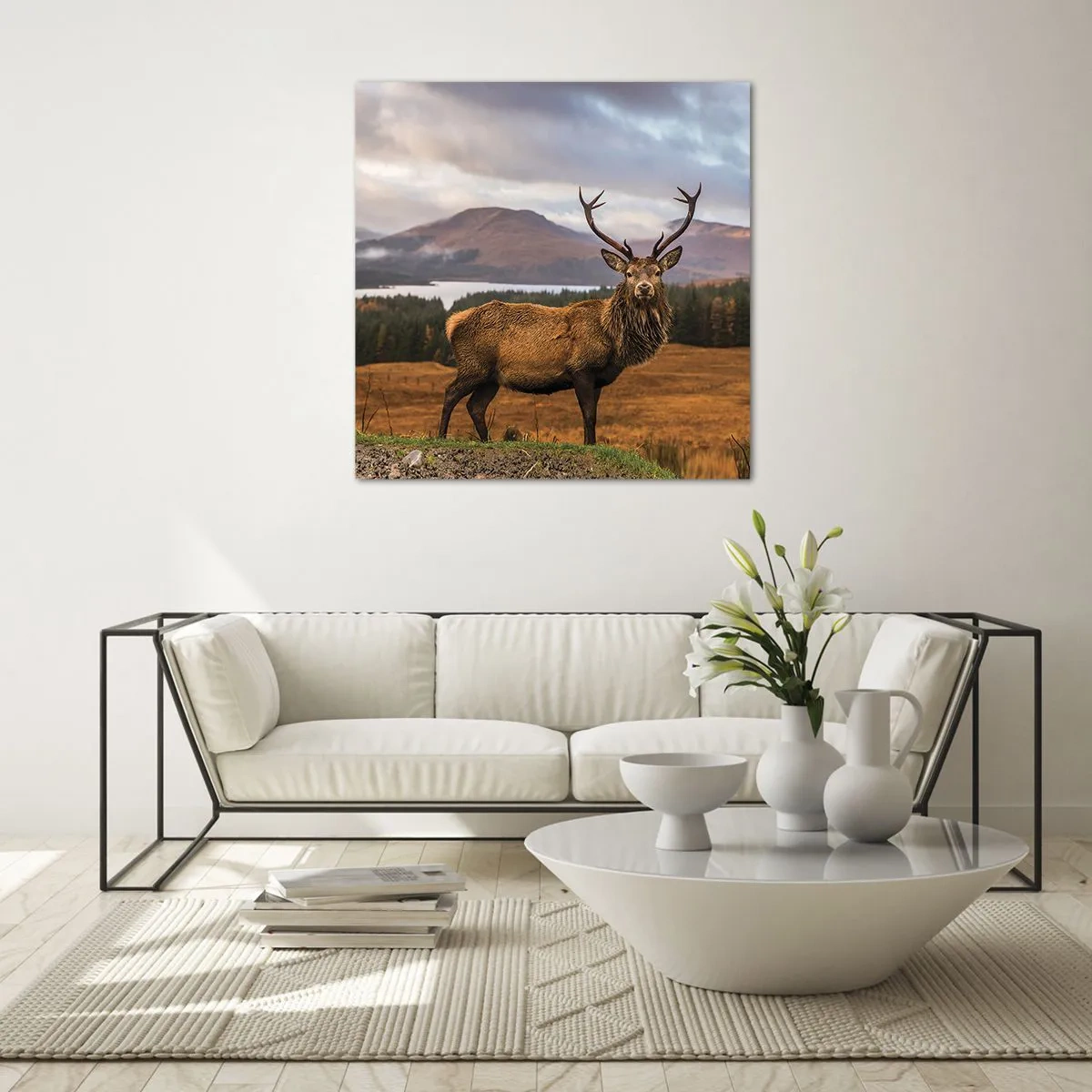 Quadro em vidro - A majestade da natureza - 30x30 cm