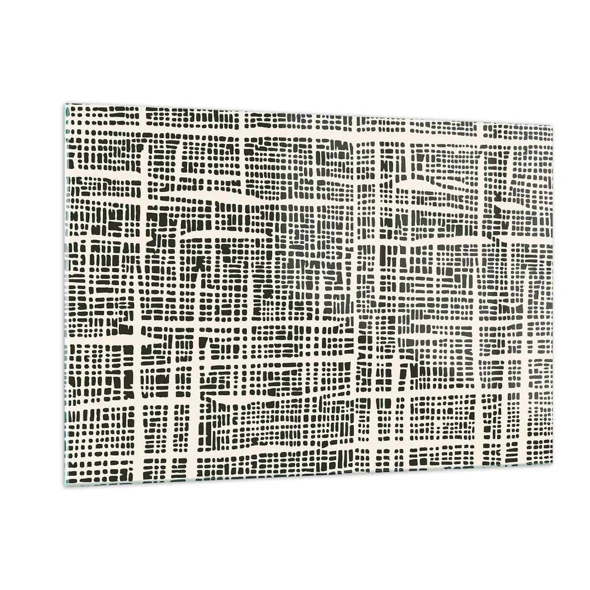 Quadro em vidro - Uma composição tecida - 120x80 cm