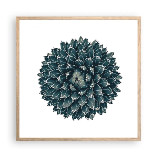 Pôster com moldura de carvalho claro - Estrela do Deserto - 60x60 cm