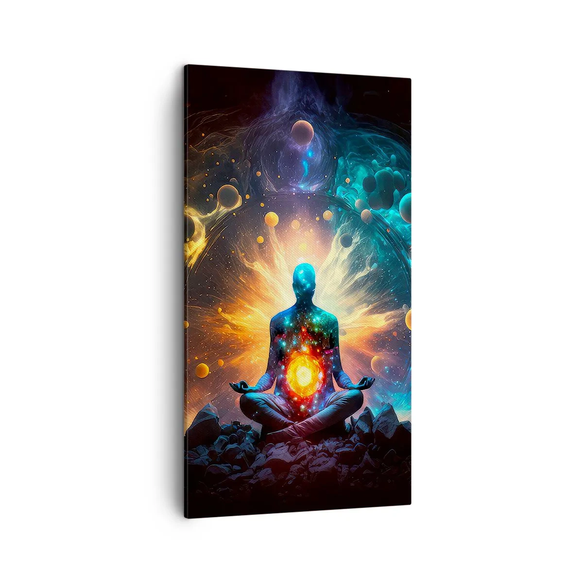 Quadro em tela - Paz cósmica - 45x80 cm