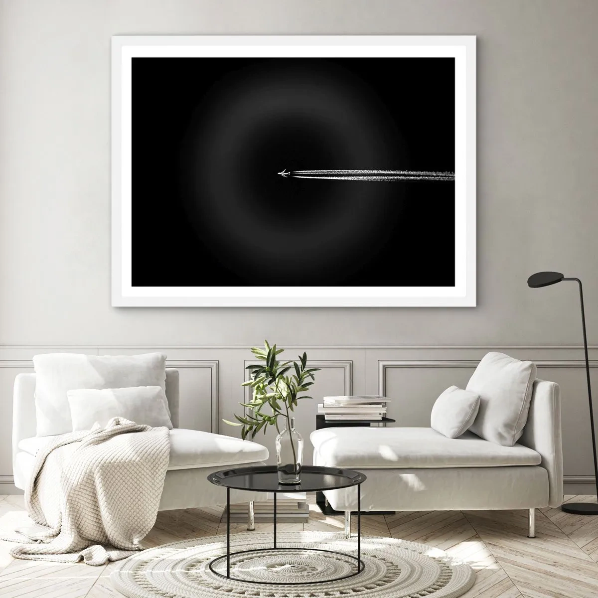 Pôster em moldura branca - Em outra dimensão - 91x61 cm