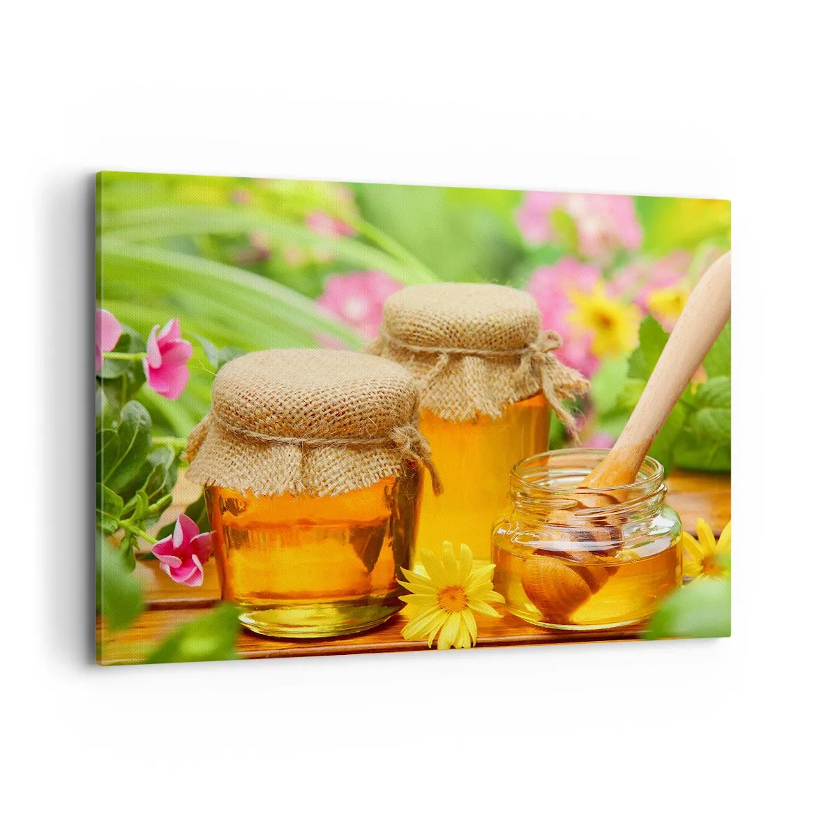 Quadro em tela - Doce e floral - 100x70 cm