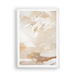Pôster em moldura branca - Composição pastel - 70x100 cm