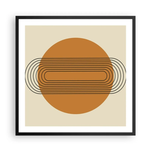 Pôster com moldura preta - O plano perfeito - 60x60 cm