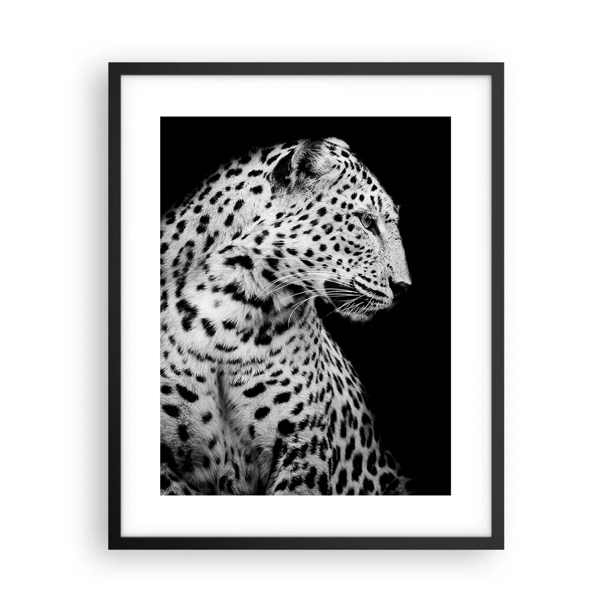 Pôster com moldura preta - Perfil direito perfeito! - 40x50 cm