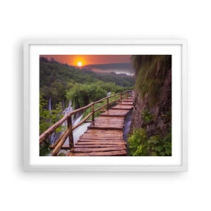 Pôster em moldura branca - Beleza inacreditável - 50x40 cm