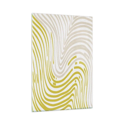 Quadro em vidro - Uma composição com uma curvatura suave - 80x120 cm