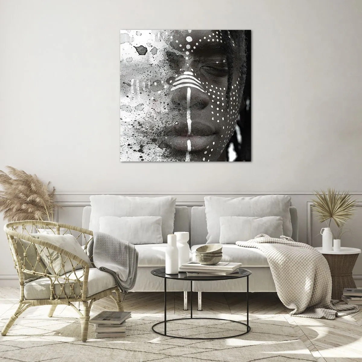 Quadro em vidro - Descubra o espírito primordial - 40x40 cm