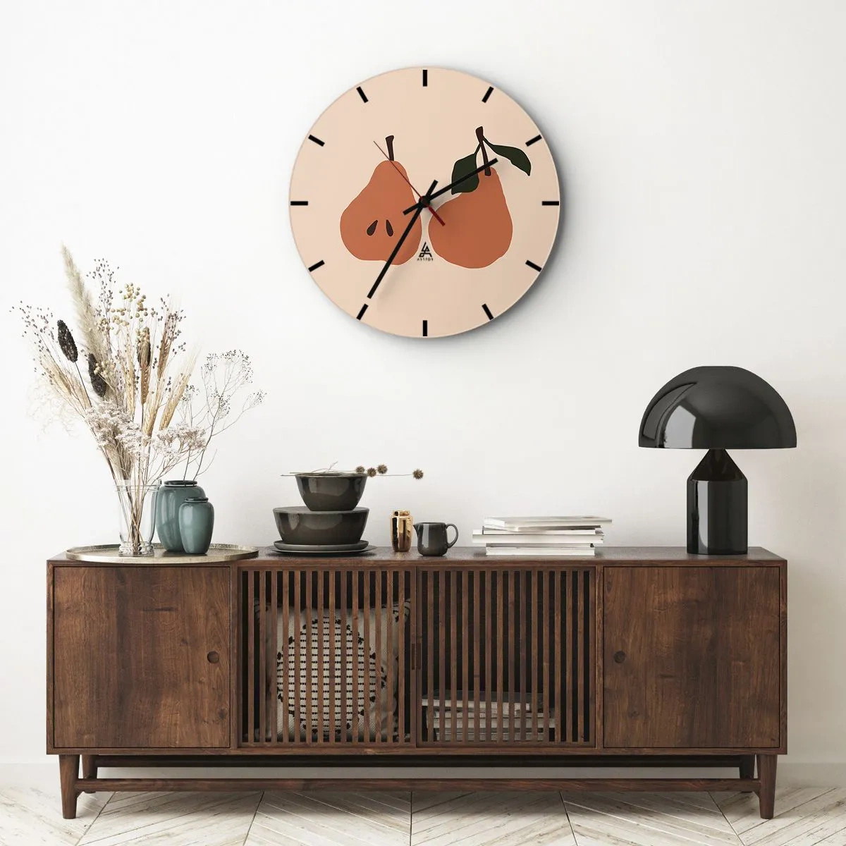 Relógio de parede - Relógio em vidro - A própria doçura - 40x40 cm