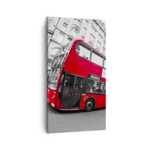 Quadro em tela - Londres tradicional - de autocarro - 45x80 cm